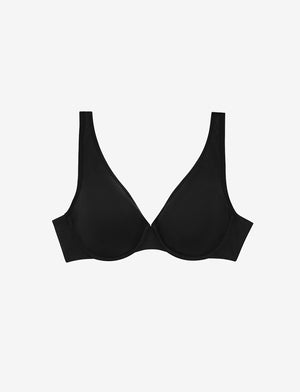 Organic Cloud Cotton Bra, Black - Thirdlove - Organic Cotton/Spandex