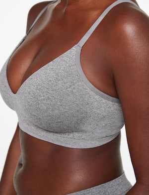 Form 360 Fit™ Wireless Bra - Heather Grey - Nylon/Spandex -Thirdlove