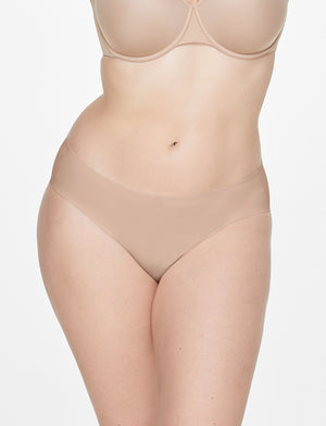 ComfortStretch Bikini - Taupe - Nylon/spandex - ThirdLove,modelX