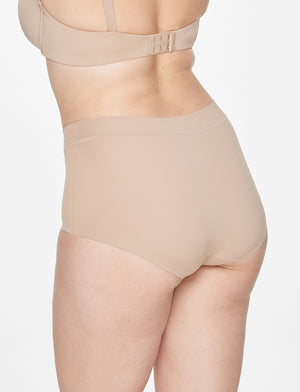 ComfortStretch Brief - Taupe - Nylon/spandex - ThirdLove,modelSS