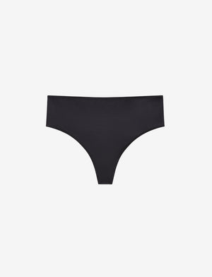 24/7® High Rise Thong - Black - Nylon/spandex - ThirdLove