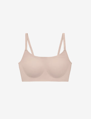 Adjustable Strap Wireless Bra - Soft Taupe- Nylon/Spandex -Thirdlove