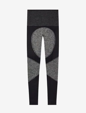 Flex Seamless Compression Legging - Heather Grey - Nylon/polyester/spandex -Thirdlove