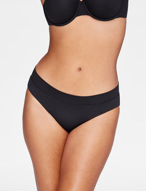 Classic Bikini Swim Bottom - Black - 74% Nylon/26% Lycra, UPF 50+ - ThirdLove,model2